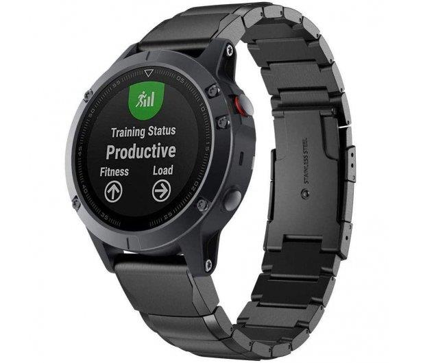 TECH-PROTECT Bransoleta SteelBand do Garmin Fenix black (22mm) 5906735412628 - 720004 - zdjęcie 2